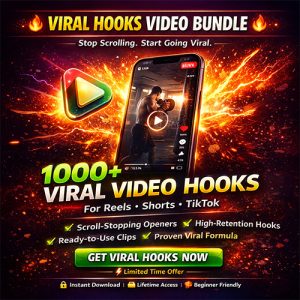 Viral Hooks Video Bundle – 1000+ Scroll-Stopping Hooks for Reels, Shorts & TikTok